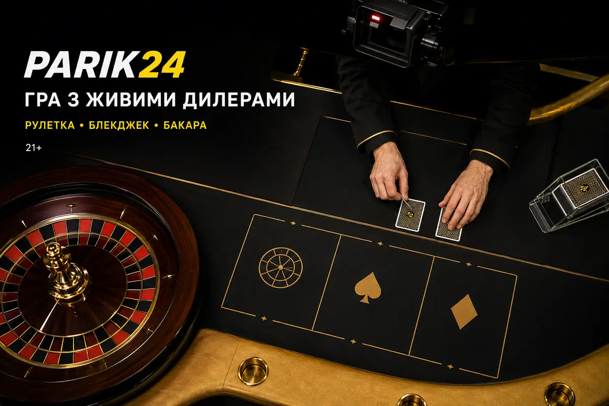 Parik24 лайв казіно: ігри з живими дилерами